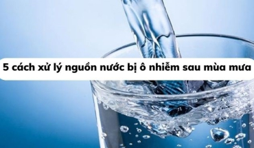 Top 5 cách xử lý nguồn nước ô nhiễm vào mùa mưa