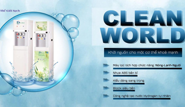 Chất lượng nước hoàn hảo với máy lọc nước RO CLEAN WORLD