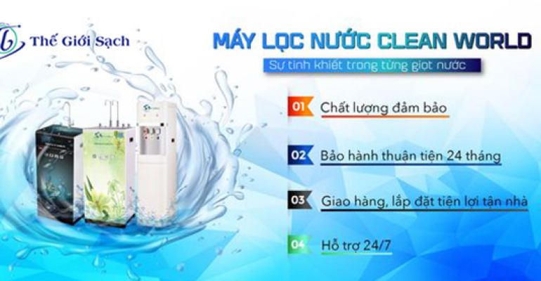 Tiết kiệm chi phí mua nước đóng chai với máy lọc nước RO CLEAN WORLD hàng đầu