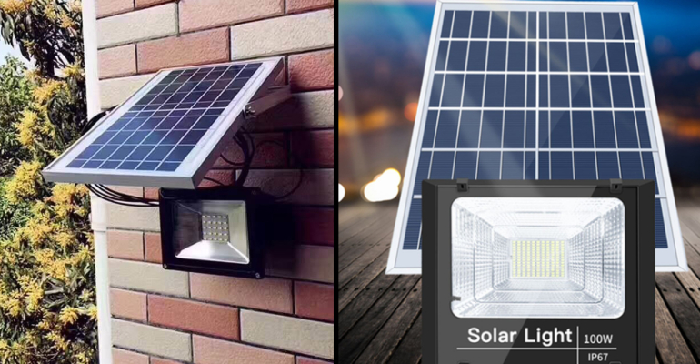 Ý Tưởng Lắp Đặt Đèn Pha Năng Lượng Mặt Trời 